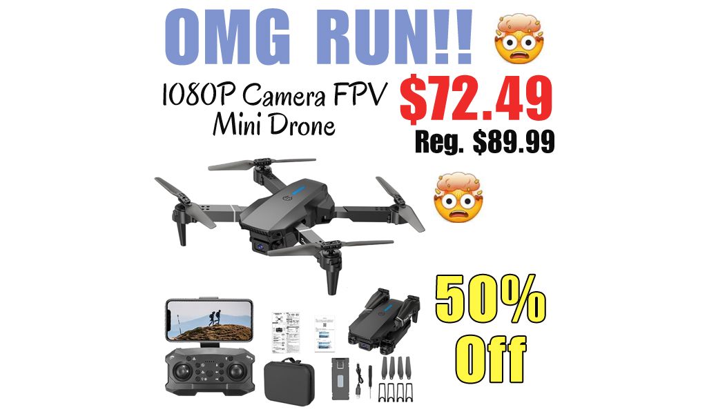 1080P Camera FPV Mini Drone Only $72.49 Shipped on Amazon (Regularly $144.99)