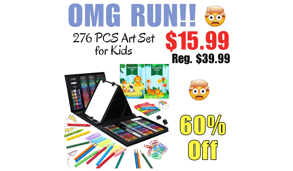 276 PCS Art Set for Kids Only $15.99 Shipped on Amazon (Regularly $39.99)