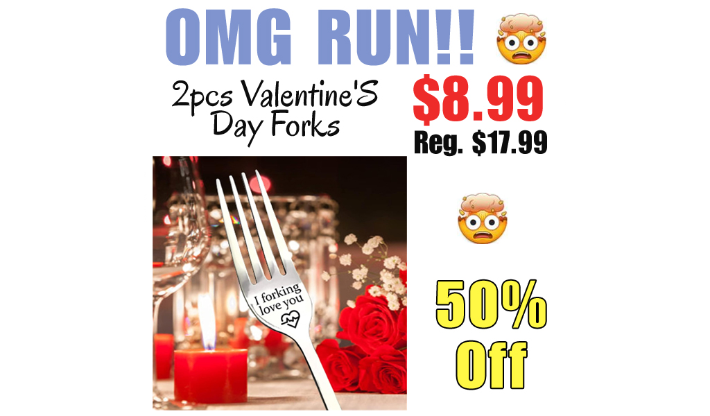 2pcs Valentine'S Day Forks Only $8.99 Shipped on Amazon (Regularly $17.99)