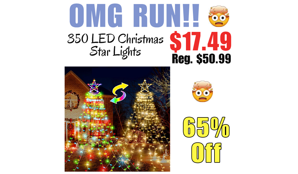 350 LED Christmas Star Lights Only $17.49 Shipped on Amazon (Regularly $50.99)