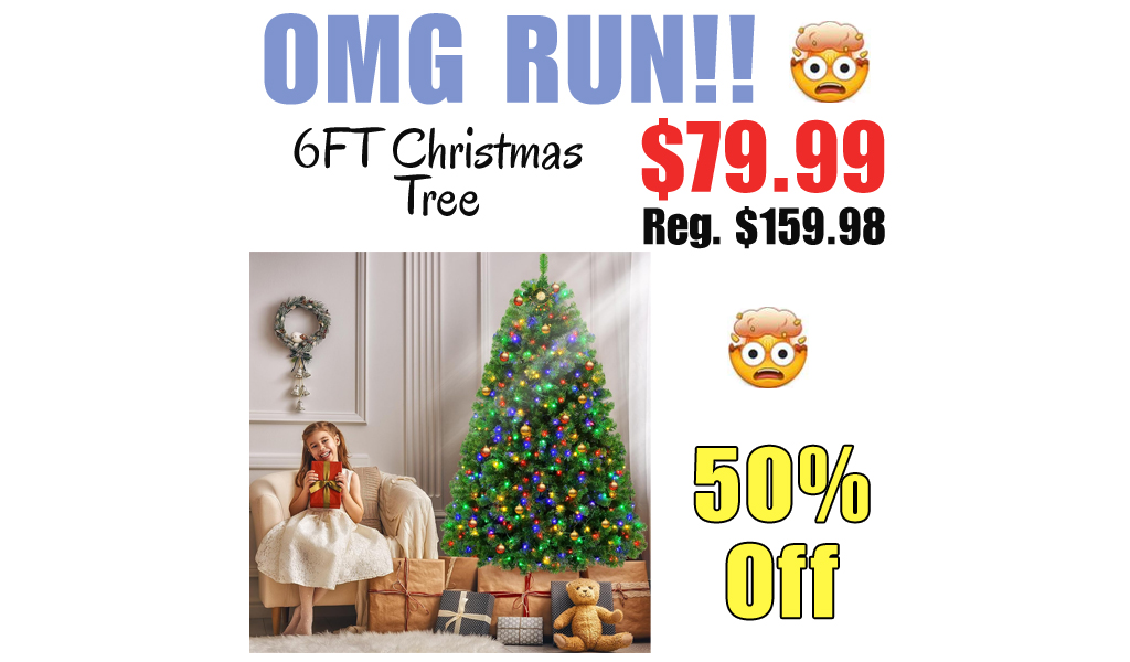 6FT Christmas Tree Only $79.99 Shipped on Amazon (Regularly $159.98)