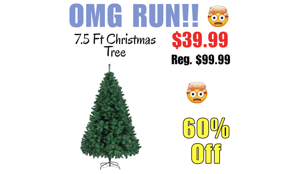 7.5 Ft Christmas Tree Only $39.99 Shipped on Amazon (Regularly $99.99)