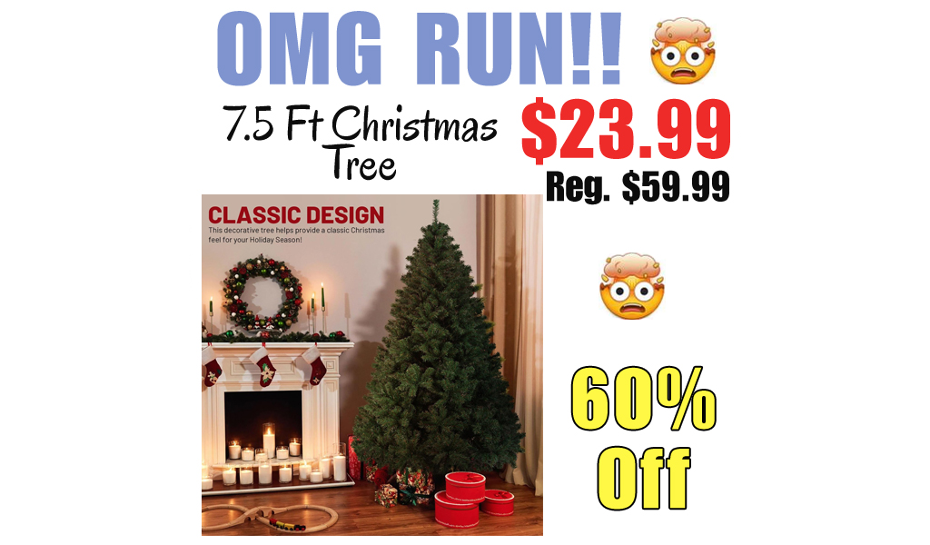 7.5 Ft Christmas Tree Only $23.99 Shipped on Amazon (Regularly $59.99)