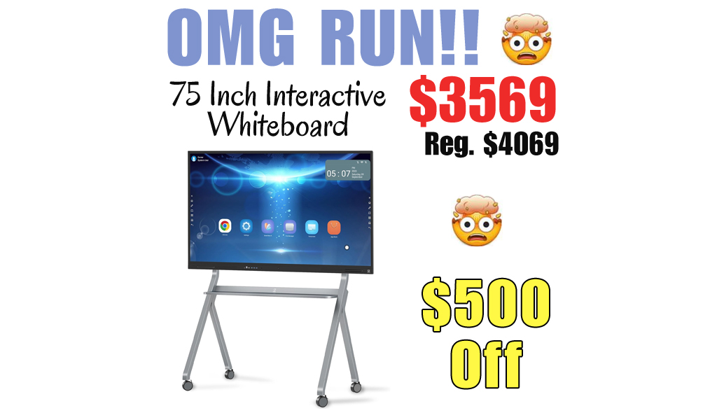 75 Inch Interactive Whiteboard Only $3569 Shipped on Amazon (Regularly $4069)