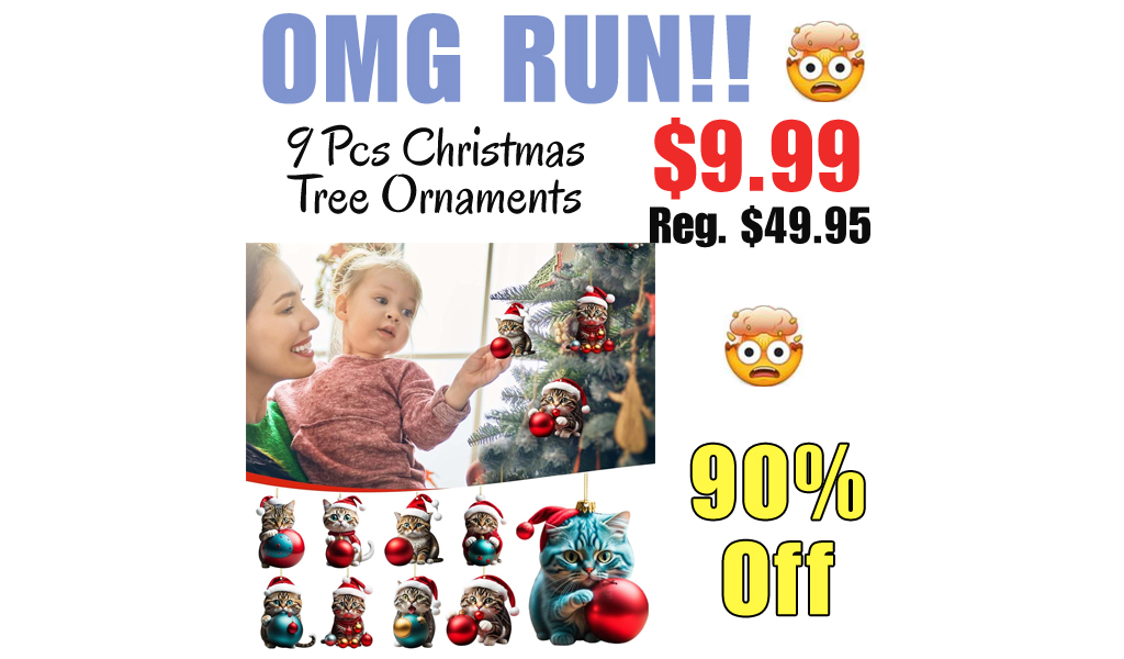 9 Pcs Christmas Tree Ornaments Only $9.99 Shipped on Amazon (Regularly $49.95)