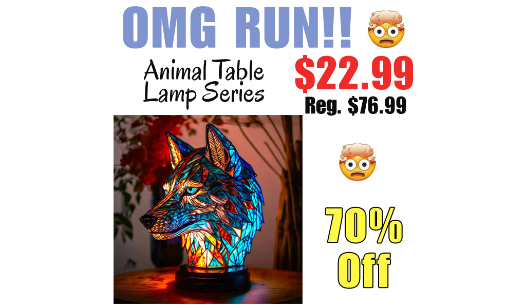 Animal Table Lamp Series Only $22.99 Shipped on Amazon (Regularly $76.99)
