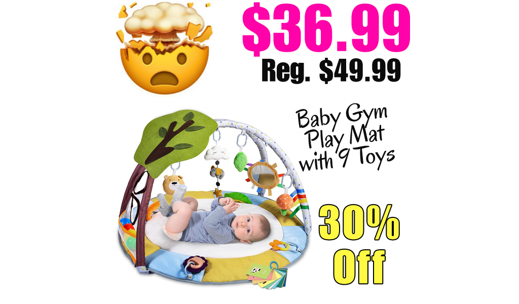 Baby Gym Play Mat with 9 Toys Only $36.99 Shipped on Amazon (Regularly $49.99)
