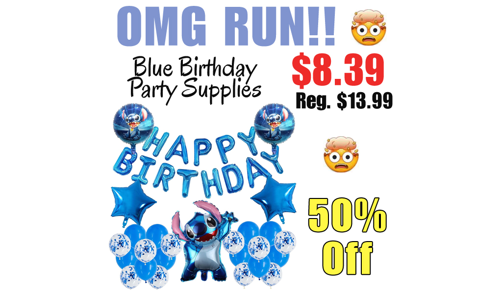Blue Birthday Party Supplies Only $8.39 Shipped on Amazon (Regularly $13.99)