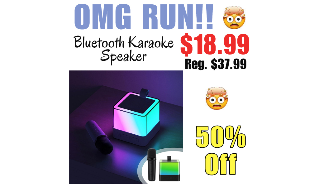 Bluetooth Karaoke Speaker Only $18.99 Shipped on Amazon (Regularly $37.99)