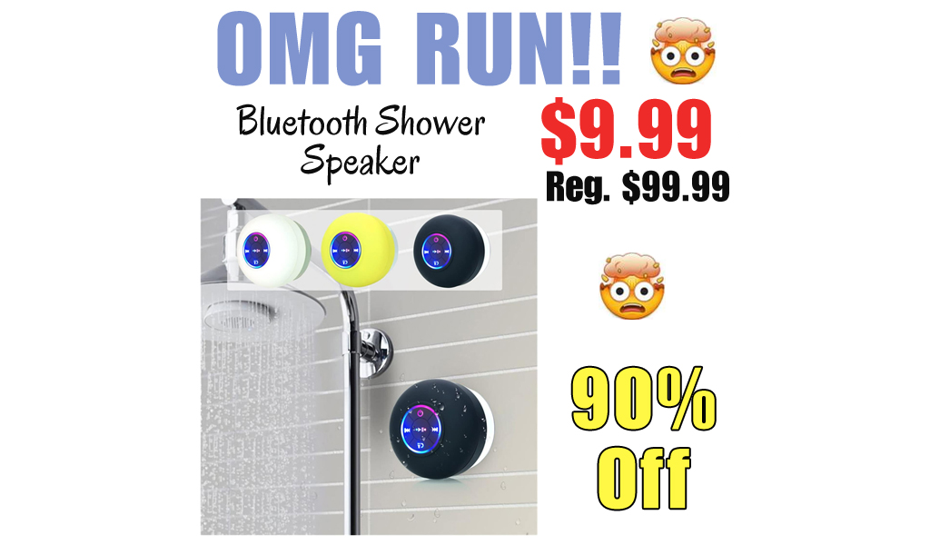 Bluetooth Shower Speaker Only $9.99 Shipped on Amazon (Regularly $99.99)