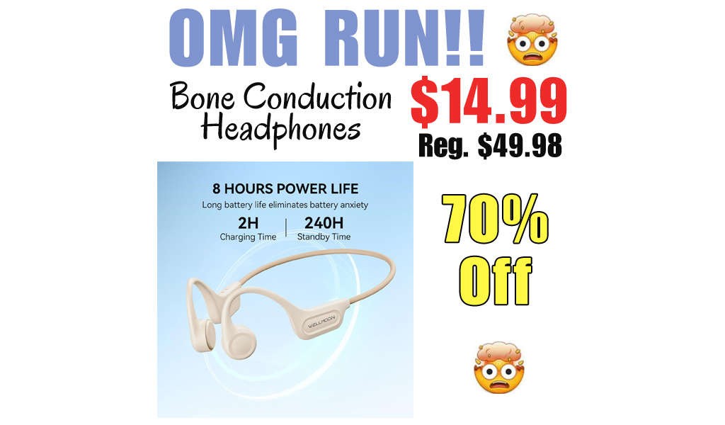 Bone Conduction Headphones Only $14.99 Shipped on Amazon (Regularly $49.98)
