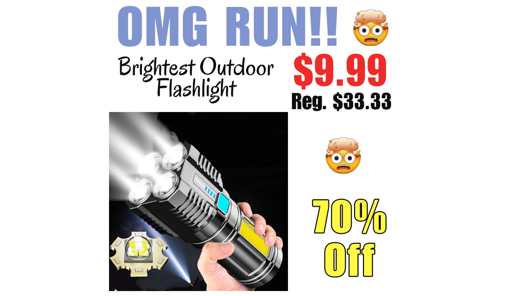 Brightest Outdoor Flashlight Only $9.99 Shipped on Amazon (Regularly $33.33)