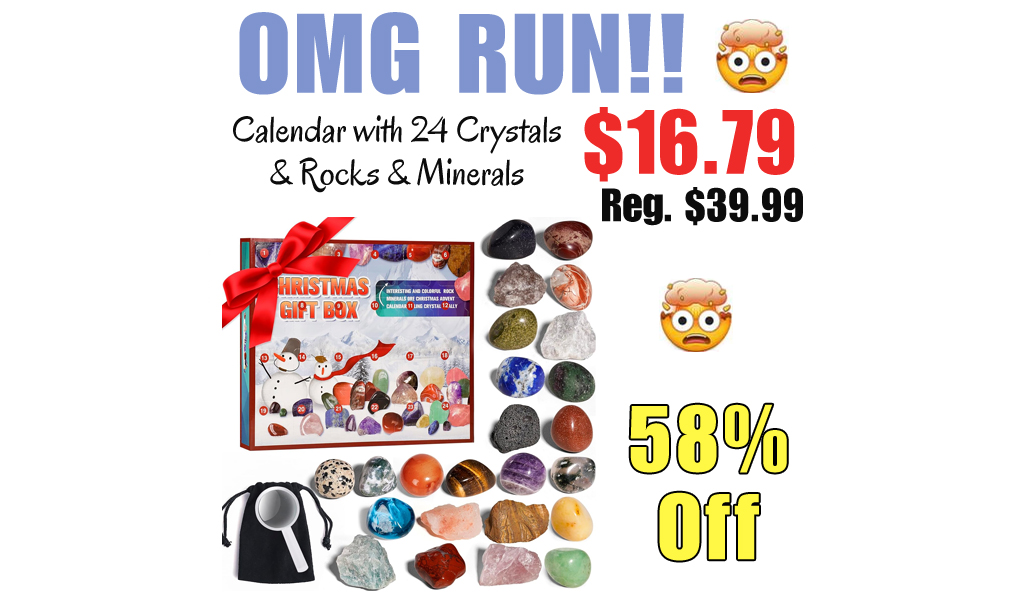 Calendar with 24 Crystals & Rocks & Minerals Only $16.79 Shipped on Amazon (Regularly $39.99)