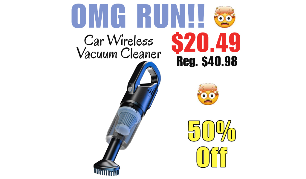 Car Wireless Vacuum Cleaner Only $20.49 Shipped on Amazon (Regularly $40.98)