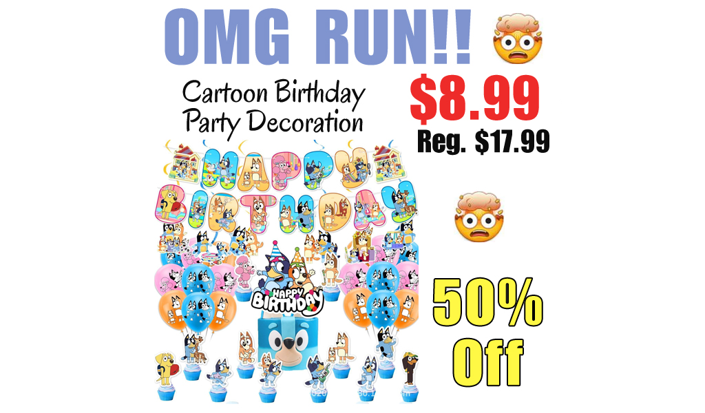 Cartoon Birthday Party Decoration Only $8.99 Shipped on Amazon (Regularly $17.99)