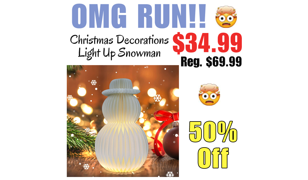 Christmas Decorations Light Up Snowman Only $34.99 Shipped on Amazon (Regularly $69.99)