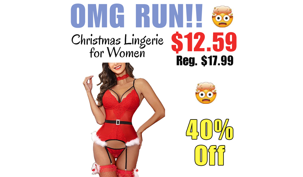 Christmas Lingerie for Women Only $12.59 Shipped on Amazon (Regularly $17.99)