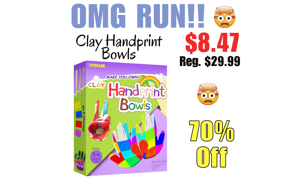 Clay Handprint Bowls Only $8.47 Shipped on Amazon (Regularly $29.99)