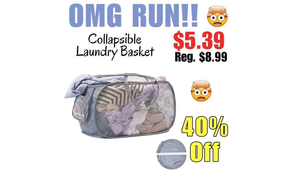 Collapsible Laundry Basket Only $5.39 Shipped on Amazon (Regularly $8.99)