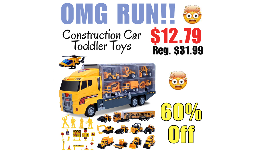 Construction Car Toddler Toys Only $12.79 Shipped on Amazon (Regularly $31.99)