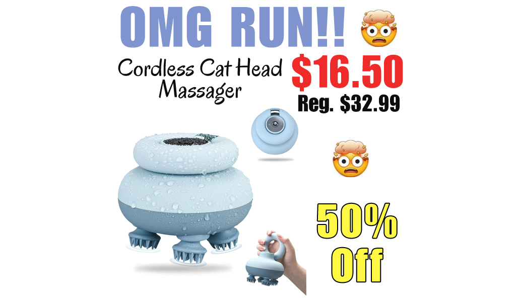 Cordless Cat Head Massager Only $16.50 Shipped on Amazon (Regularly $32.99)