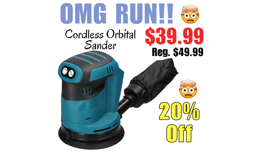 Cordless Orbital Sander Only $39.99 Shipped on Amazon (Regularly $49.99)