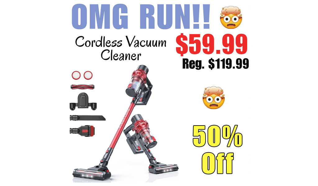 Cordless Vacuum Cleaner Only $59.99 Shipped on Amazon (Regularly $119.99)
