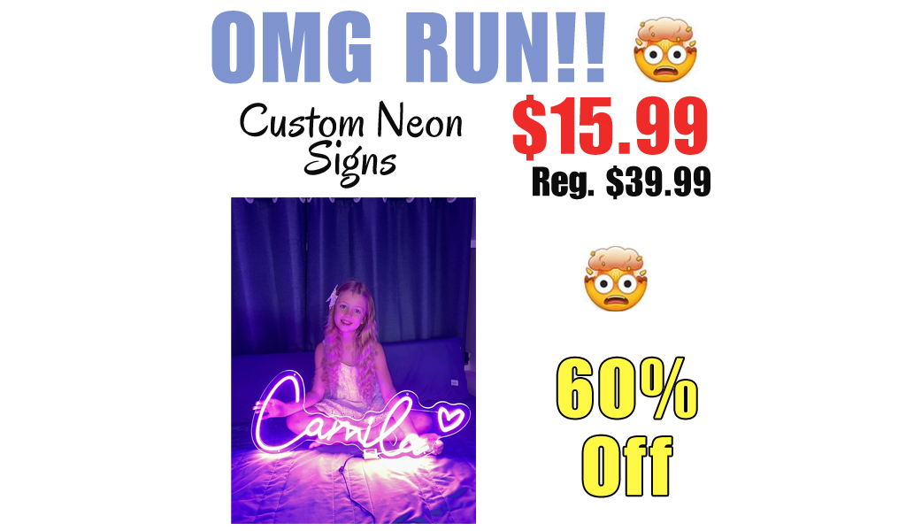 Custom Neon Signs Only $15.99 Shipped on Amazon (Regularly $39.99)