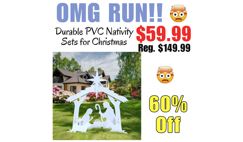 Durable PVC Nativity Sets for Christmas Decor Only $59.99 Shipped on Amazon (Regularly $149.99)