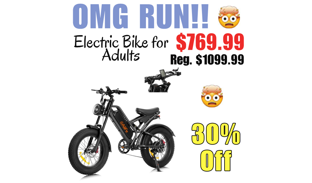 Electric Bike for Adults Only $769.99 Shipped on Amazon (Regularly $1099.99)