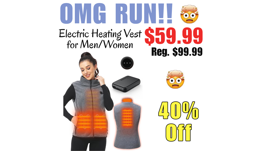 Electric Heating Vest for Men/Women Only $59.99 Shipped on Amazon (Regularly $99.99)