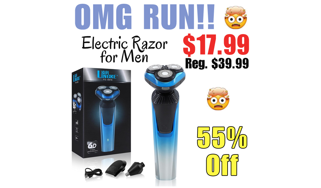 Electric Razor for Men Only $17.99 Shipped on Amazon (Regularly $39.99)