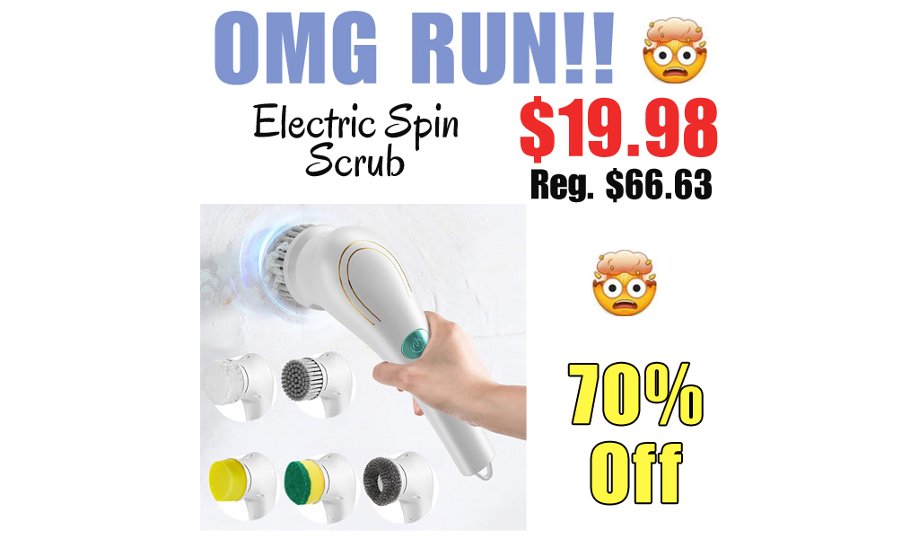 Electric Spin Scrub Only $19.98 Shipped on Amazon (Regularly $66.63)