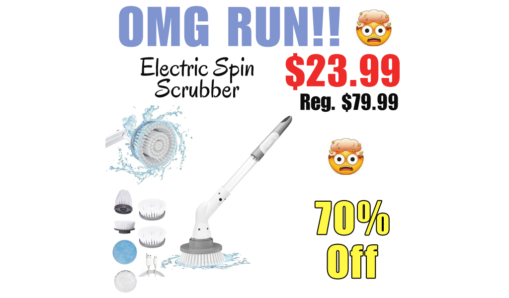 Electric Spin Scrubber Only $23.99 Shipped on Amazon (Regularly $79.99)