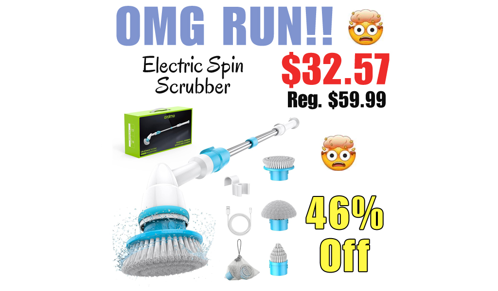 Electric Spin Scrubber Only $32.57 Shipped on Amazon (Regularly $59.99)