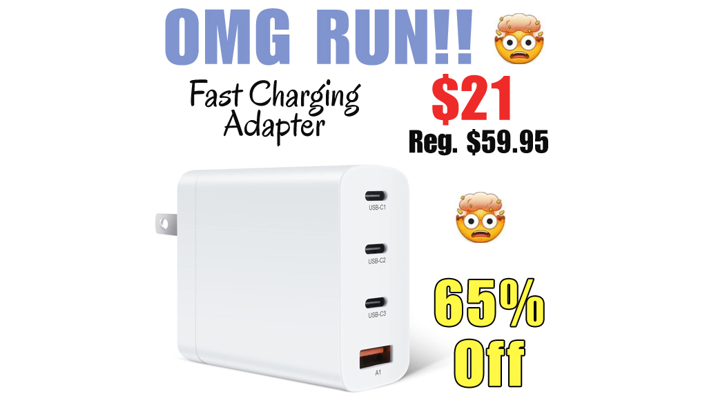 Fast Charging Adapter Only $21 Shipped on Amazon (Regularly $59.95)