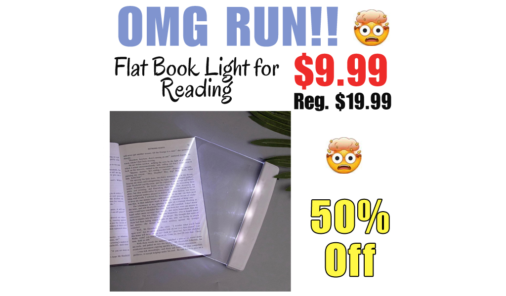 Flat Book Light for Reading Only $9.99 Shipped on Amazon (Regularly $19.99)