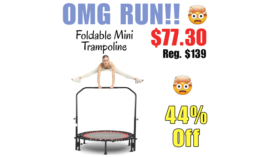 Foldable Mini Trampoline Only $77.30 Shipped on Amazon (Regularly $139)
