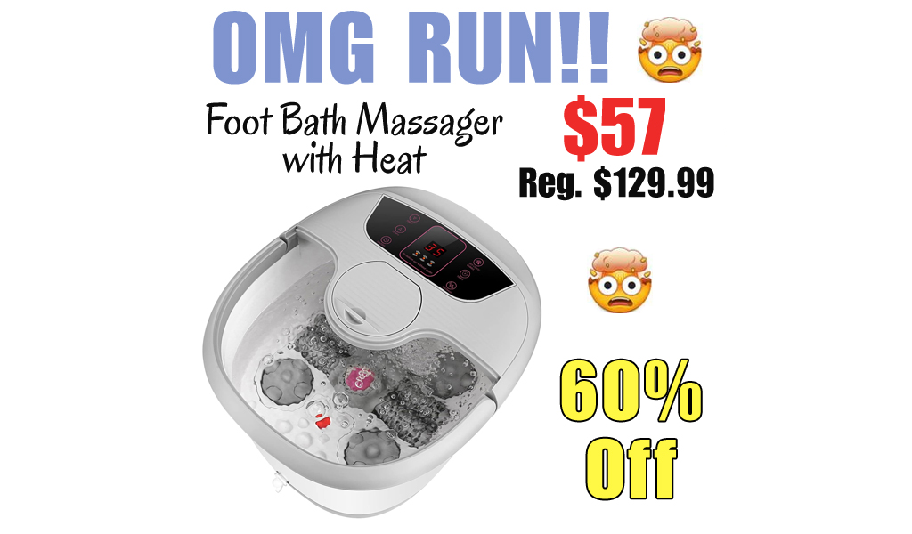 Foot Bath Massager with Heat Only $57 Shipped on Amazon (Regularly $129.99)