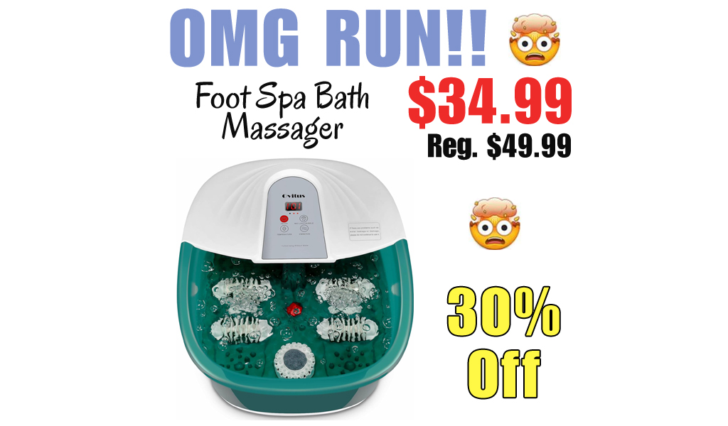 Foot Spa Bath Massager Only $34.99 Shipped on Amazon (Regularly $49.99)