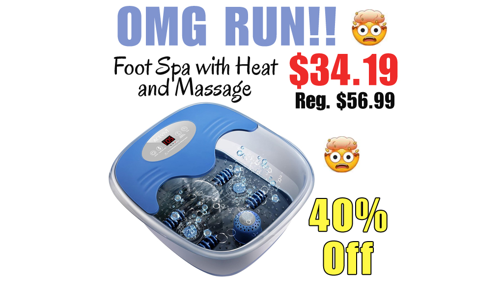 Foot Spa with Heat and Massage Only $34.19 Shipped on Amazon (Regularly $56.99)