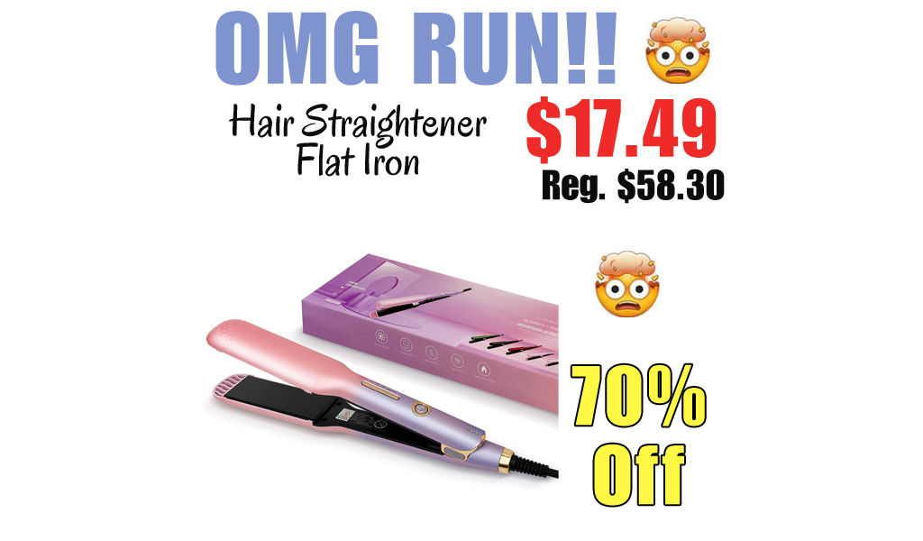 Hair Straightener Flat Iron Only $17.49 Shipped on Amazon (Regularly $58.30)
