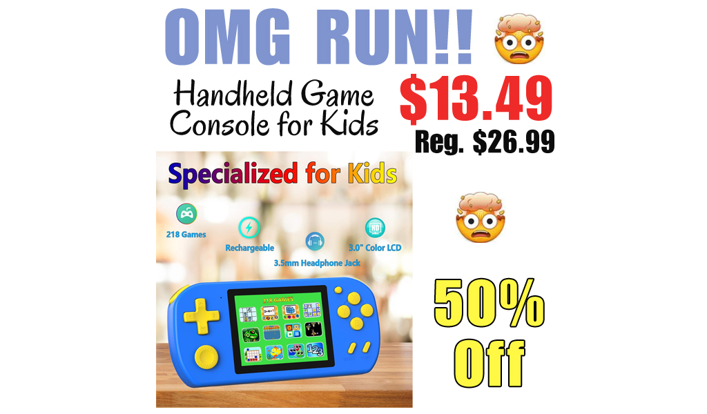 Handheld Game Console for Kids Only $13.49 Shipped on Amazon (Regularly $26.99)