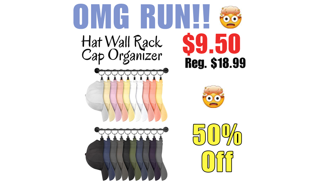 Hat Wall Rack Cap Organizer Only $9.50 Shipped on Amazon (Regularly $18.99)