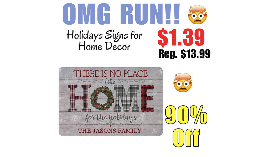 Holidays Signs for Home Decor Only $1.39 Shipped on Amazon (Regularly $13.99)