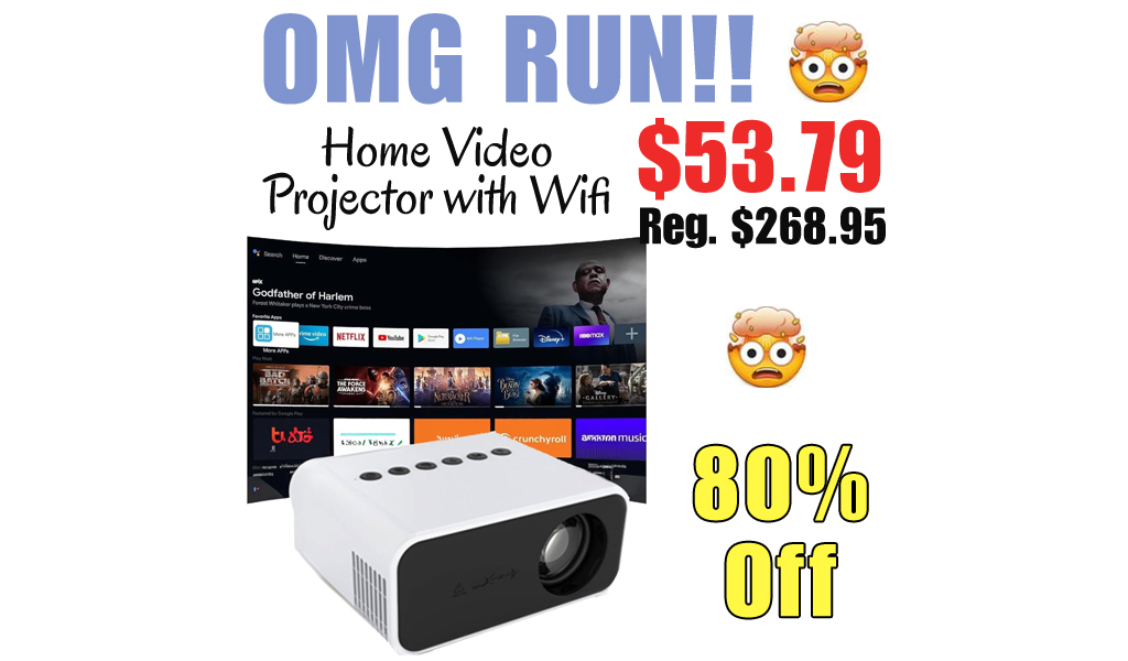 Home Video Projector with Wifi Only $53.79 Shipped on Amazon (Regularly $268.95)