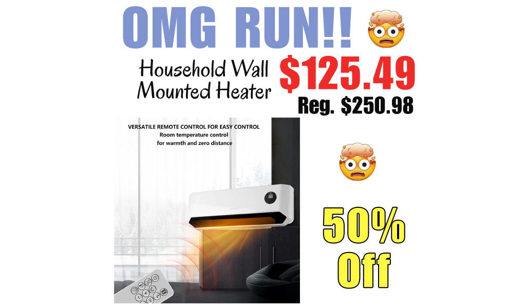 Household Wall Mounted Heater Only $125.49 Shipped on Amazon (Regularly $250.98)