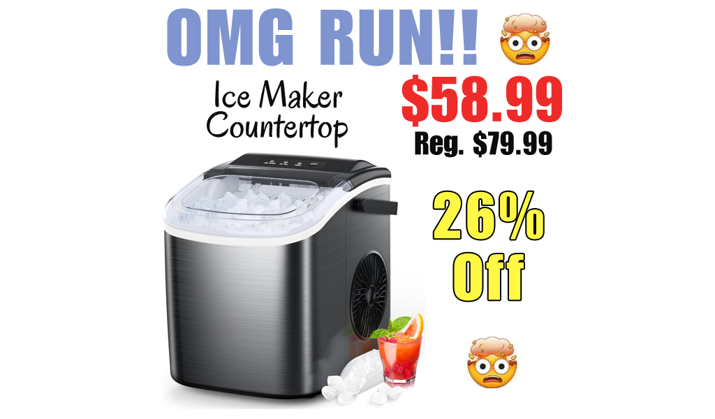 Ice Maker Countertop Only $58.99 Shipped on Amazon (Regularly $79.99)