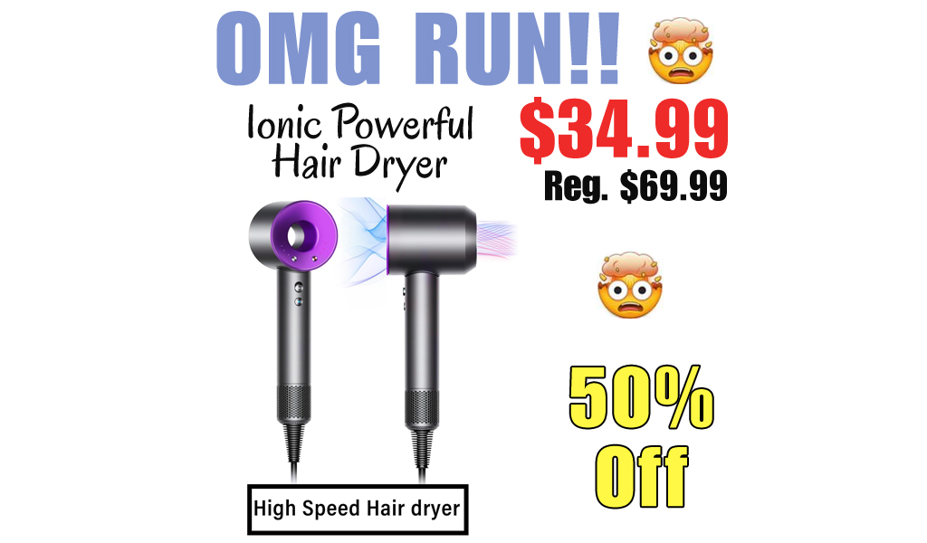 Ionic Powerful Hair Dryer Only $34.99 Shipped on Amazon (Regularly $69.99)