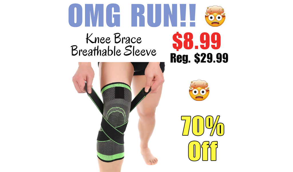 Knee Brace Breathable Sleeve Only $8.99 Shipped on Amazon (Regularly $29.99)
